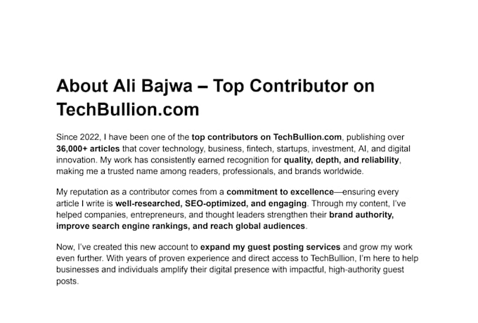 publish content on techbullion